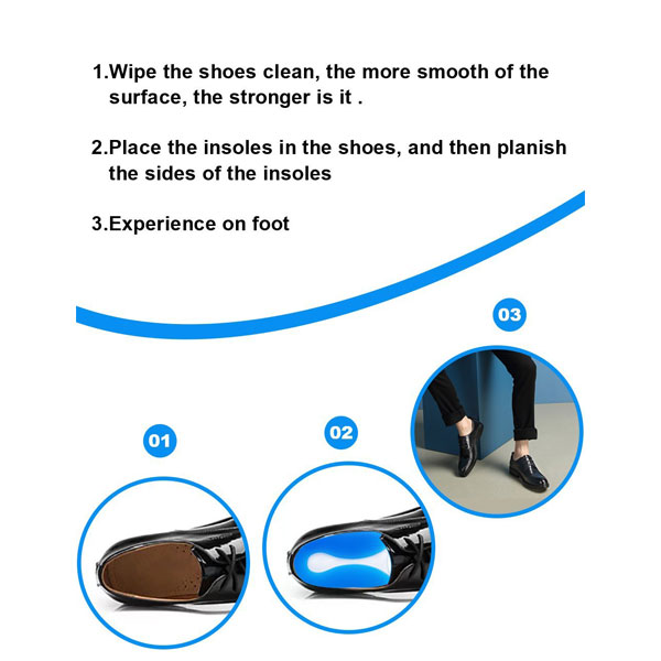 Y khoa Silicoe Heel Padu Foot Massager gel Back Cushion Pad for Shoes ZG -1873