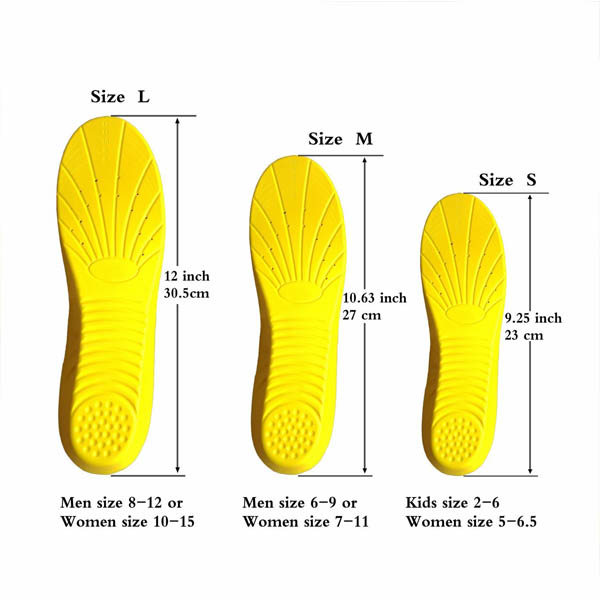 Bộ nhớ Fom Shoe Insles for Sports /Walking /Chạy /Hiking /standing ZG -2Cám