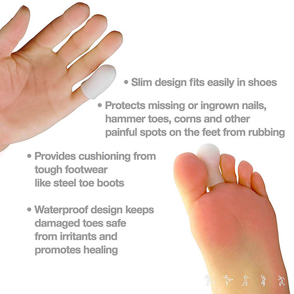 Siêu mềm Sillicon Gel Toe separator Shoes Toe Cap Name Bảo vệ ngón tay thao ZG -27